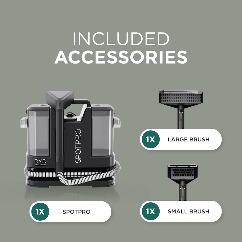 image 1 of DMD SpotPro Carpet Cleaner Spot Vac, 1.8L Upholstery Cleaner, Removes Spills, Stains and Dirt