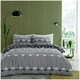 image 1 of Simple Reversible Geo Printed Duvet Cover Set Polycotton Beddings Grey | King
