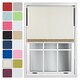 image 1 of FURNISHED Blackout Roller Blinds with Gold Glitter Trim Made to Measure | Cream | Cream | (W) 210cm x (L) 165cm