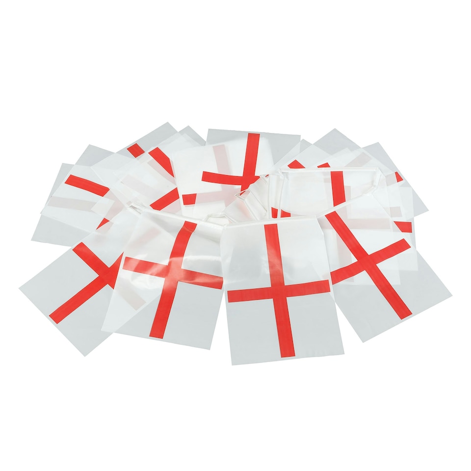 Bristol Novelty St. George Bunting - Red/White - One Size Red