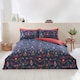 image 2 of Nutcracker Microfibre Reversible Duvet Cover Set with Pillowcase Blue | Single