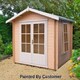 image 2 of Barnsdale Log Cabin Home Office Garden Room Approx 7 x 7 Feet Brown