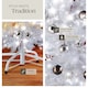 image 5 of Christmas Tree - artificial in white with metal stand | White | white | 6ft | 1