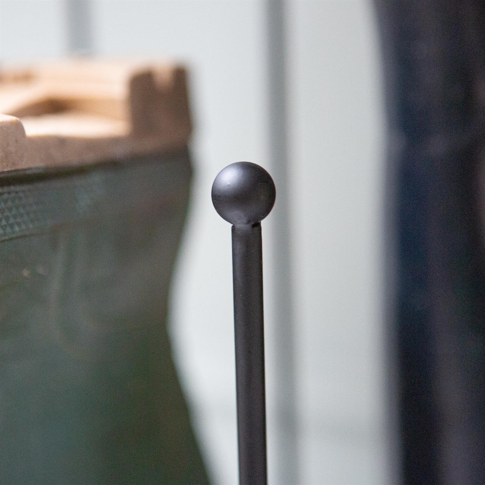 image 1 of Hammer and Tongs Steel Wellington Boot Rack - 6 Pair - Black | Black | Black