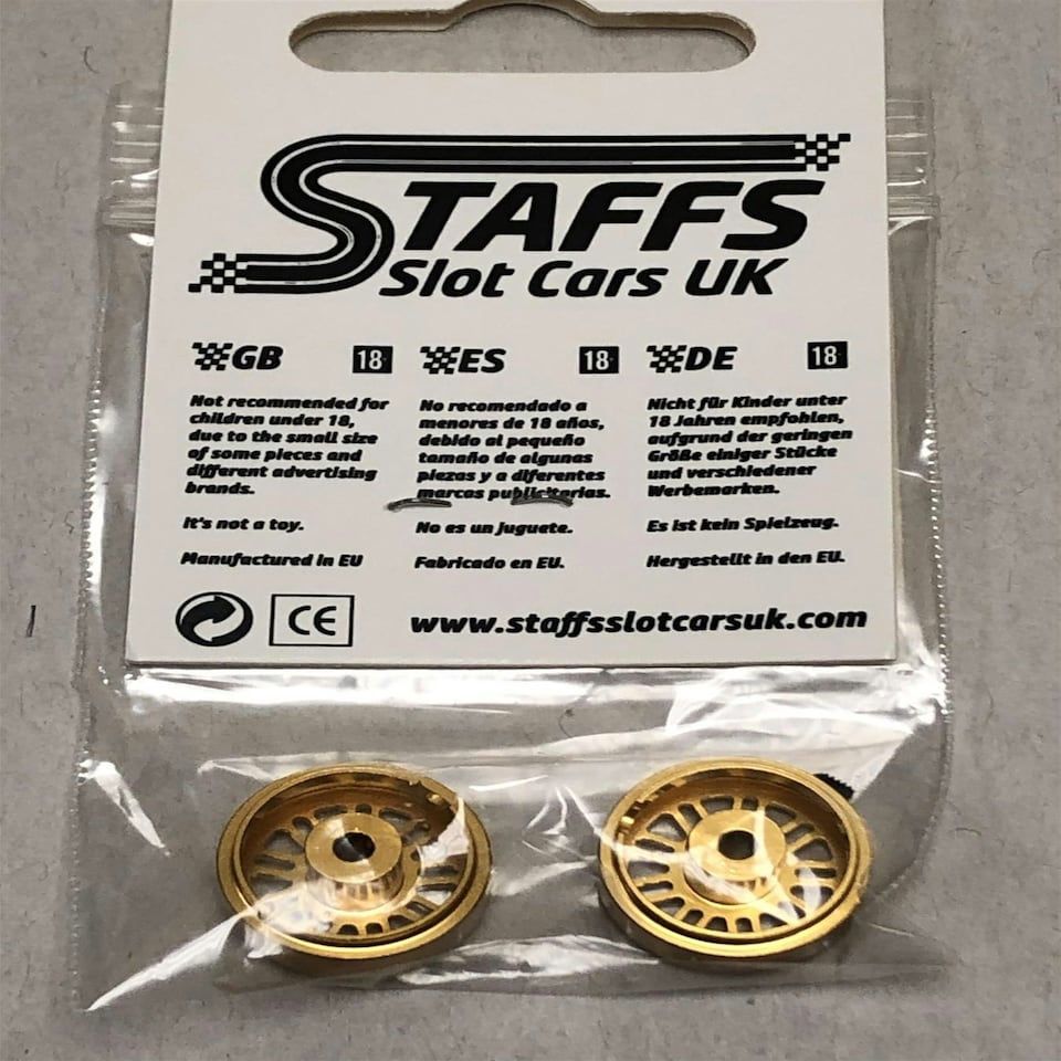 image 1 of Staffs Aluminium BBS Style Wheels in Gold 16.9x8.5mm STAFFS36