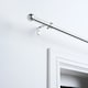 image 1 of OHS Extendable Metal Finial Ball Ends Wall Mounted Rod Fittings Curtain Pole - Silver | Silver