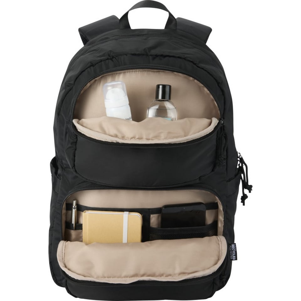 image 1 of Floso Puffer 18L Laptop Backpack | Black | Black | One Size | 1