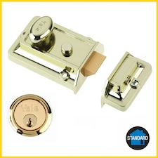 YALE P77 NIGHTLATCH BRASSLUX