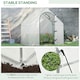 image 5 of Outsunny Walk-In Portable Greenhouse Mini Grown House Steel Frame Window White