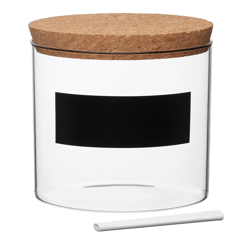 image 1 of Natural Elements Storage Canister Clear Glass 1L