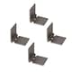 image 1 of Pack of 4 Solid Drawn Steel Butt Hinges Extra Heavy Duty Industrial 50x120mm Silver