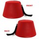 image 6 of Pack of 24 Deluxe Red Fez Hat Red | One Size