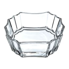 Interiors by Premier Clear Glass Soap Dish, Geometric Design Transparent Soap Storage Case,  Compact Soap Tray & Stand For Shower