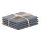 image 1 of Drinks Square Slate Coaster Set 4 Brown | Brown