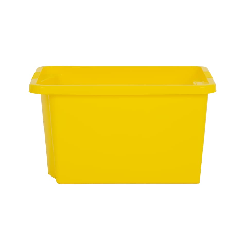 image 1 of Wham Stack & Store 4 x 30L Plastic Storage Boxes | Yellow | 4