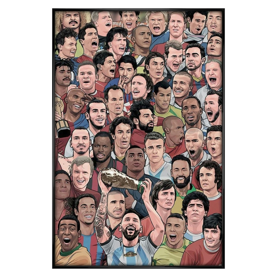 image 1 of Gloss Black Framed Legends Football's Greatest Maxi Poster