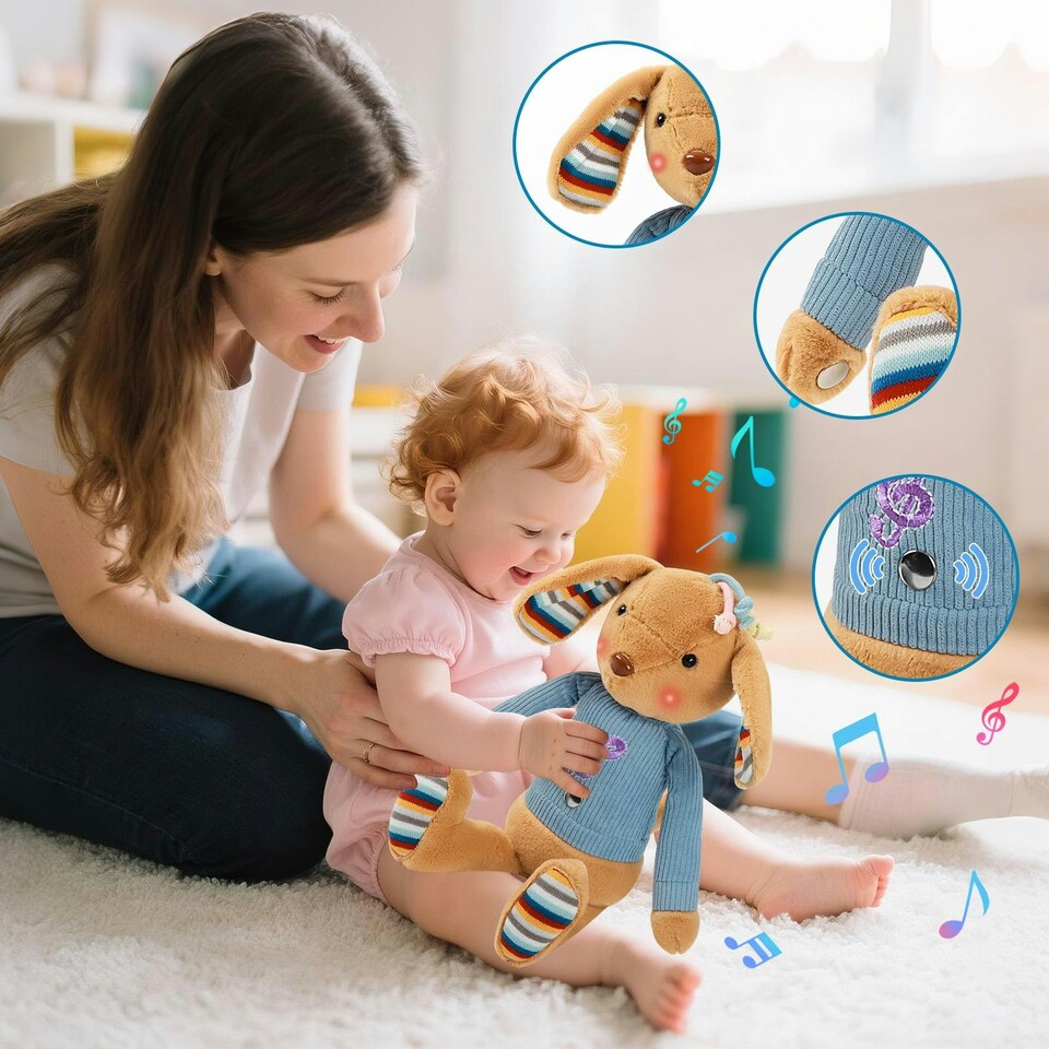 image 1 of Interactive Baby Musical Plush Toy