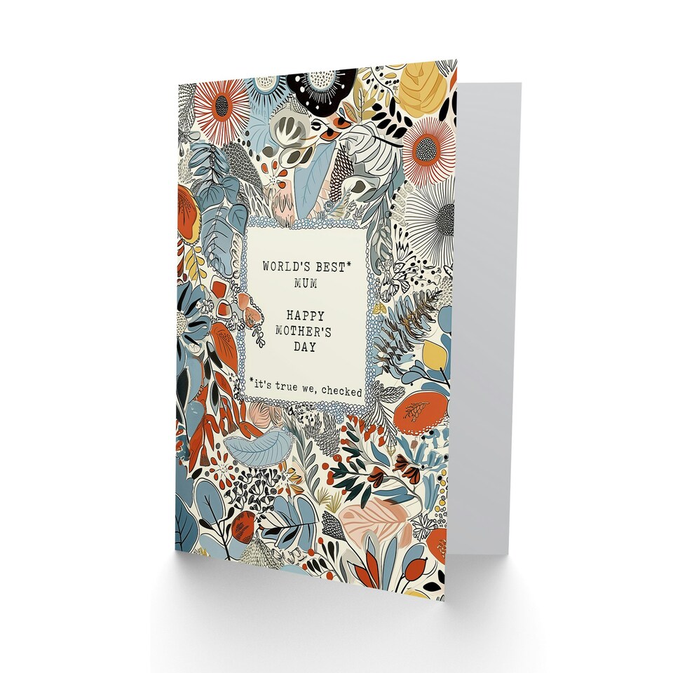 image 1 of Mothers Day Card Worlds Best We Checked Fun Funny Mum Card