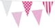 image 1 of Pink Mix Baby Shower Party Bunting 10m with 20 Pennants
