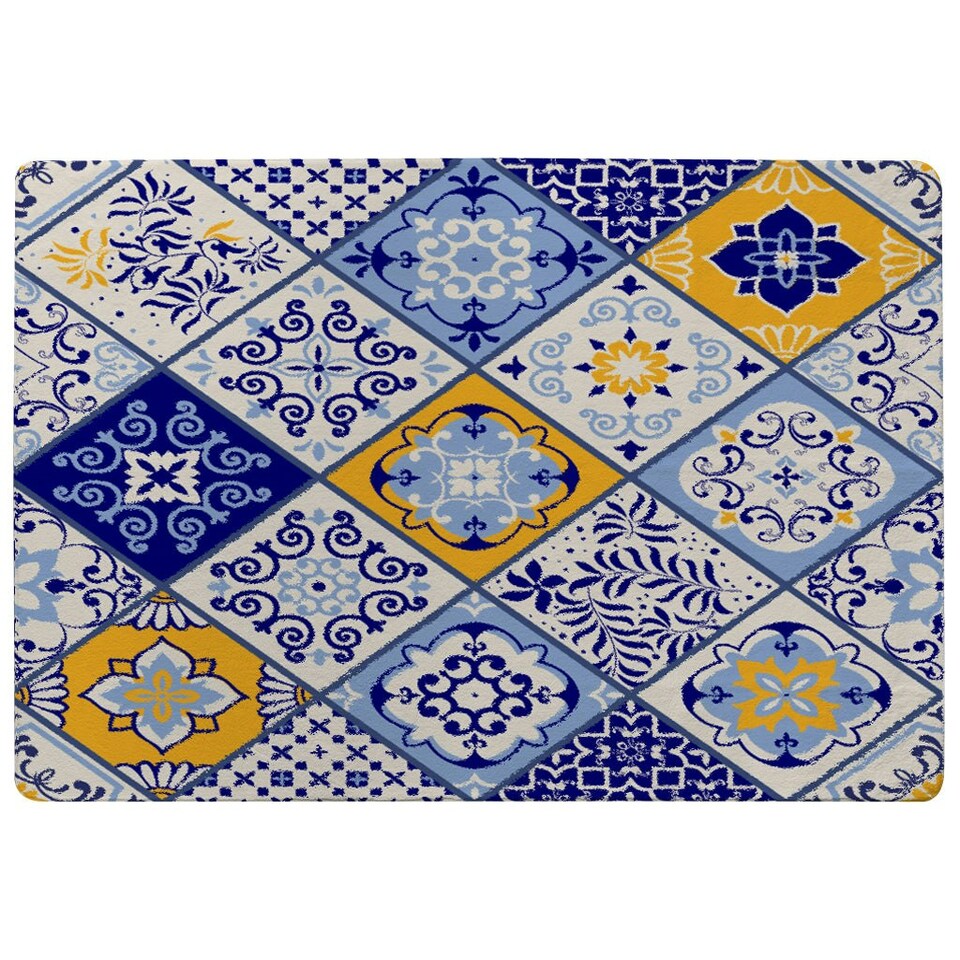 image 1 of Turkish style. Azulejos tiles (Rug) Multi | Medium: 80x150cm