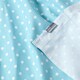 image 6 of Homescapes Cotton Blue Polka Dots and Stripes Sofa Throw Blue