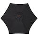 image 7 of Outsunny 2.5m Wood Garden Parasol Sun Shade Patio Outdoor Wooden Umbrella Canopy, Table Market Umbrella with Vent, 38mm Pole, Rope Pulley Mechanism, Black
