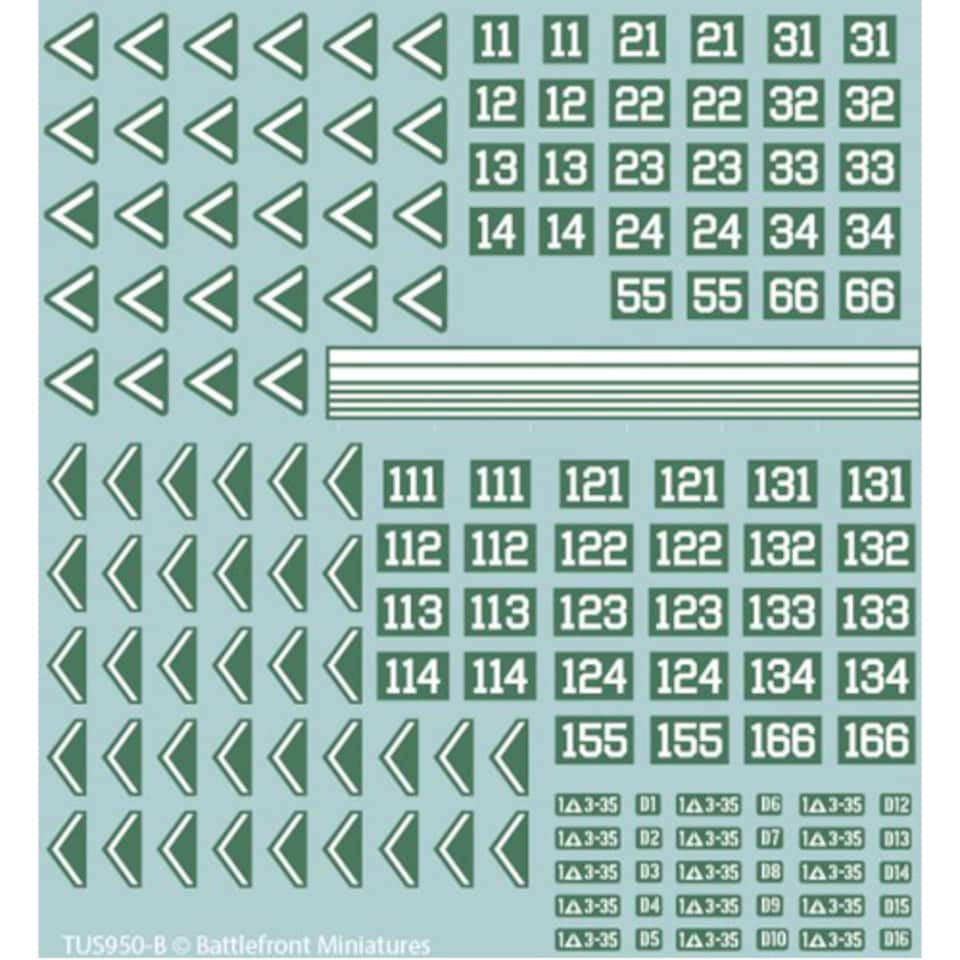 World War III: American Decal Set