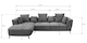image 6 of The 3 Seater Nova Lounger Right Corner Sofa in Grey or Cream | Grey | One Size