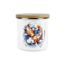 Koi Fish Pond Crisps Food Storage Canister
