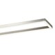 image 2 of Brushed Nickel LED Ceiling Strip Light Fitting - Ideal for Kitchens | Silver