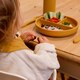 image 5 of Tiny Dining Baby Divided Silicone Suction Plate - Ochre Orange