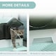 image 6 of PawHut Hooded Cat Litter Tray w/ Scoop, Drawer Pan Handle Deodorants Light Blue