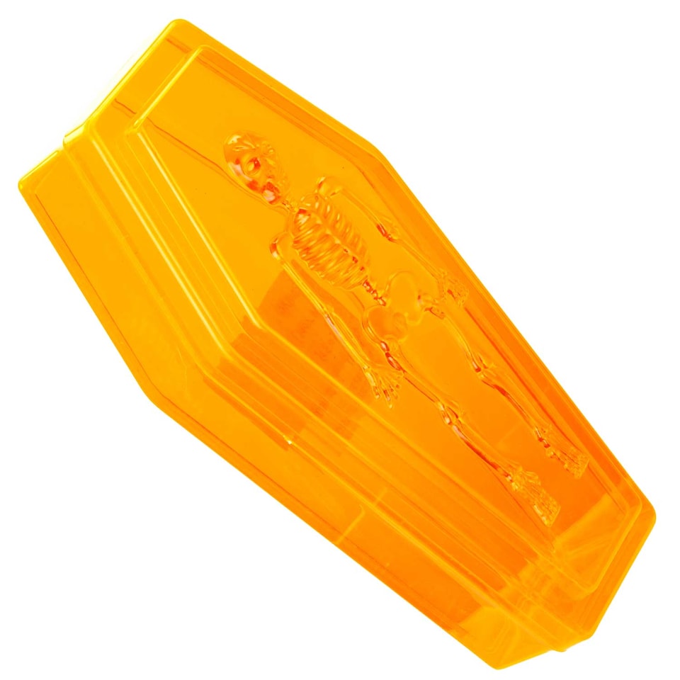 image 1 of PMS Halloween Skeleton Coffin Candy Box with Lid, 19.5cm x 5cm