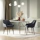 image 2 of HOMCOM 2 Pieces Dining Chair with Sponge Padding Metal Leg Home Office