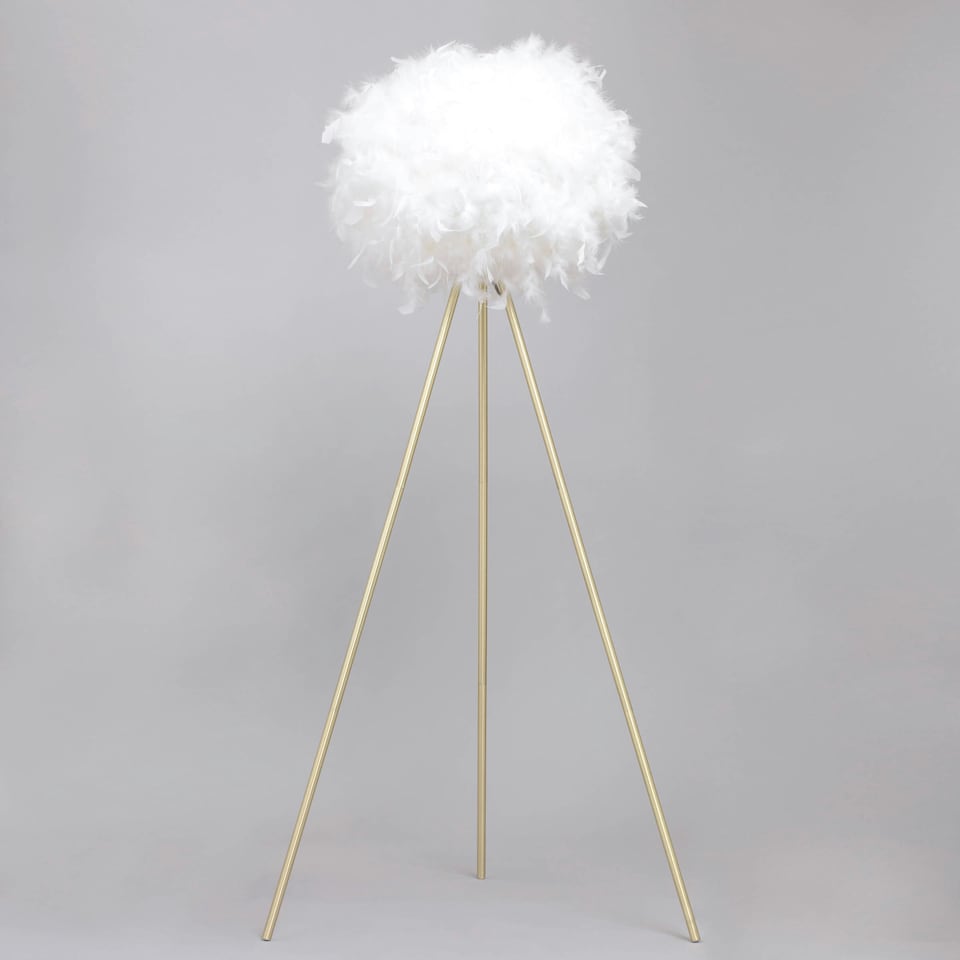 image 1 of BHS Plume Floor Lamp, Brass