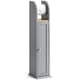 image 1 of Christow Toilet Roll Holder Cabinet Freestanding Grey Bamboo Wood Bathroom Unit