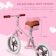 image 6 of HOMCOM 12  Kids Balance Bike No Pedal Bicycle EVA Tire Adjustable Seat Toddler Training Bike With Shock Absorber 2 - 5 Years Gift for Boys Girls Pink