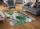 image 2 of Green Flowers Rug | Multi