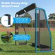 image 4 of COSTWAY Soccer Goal Set for Backyard 6 ft x 4 ft Metal Frame Goal Post