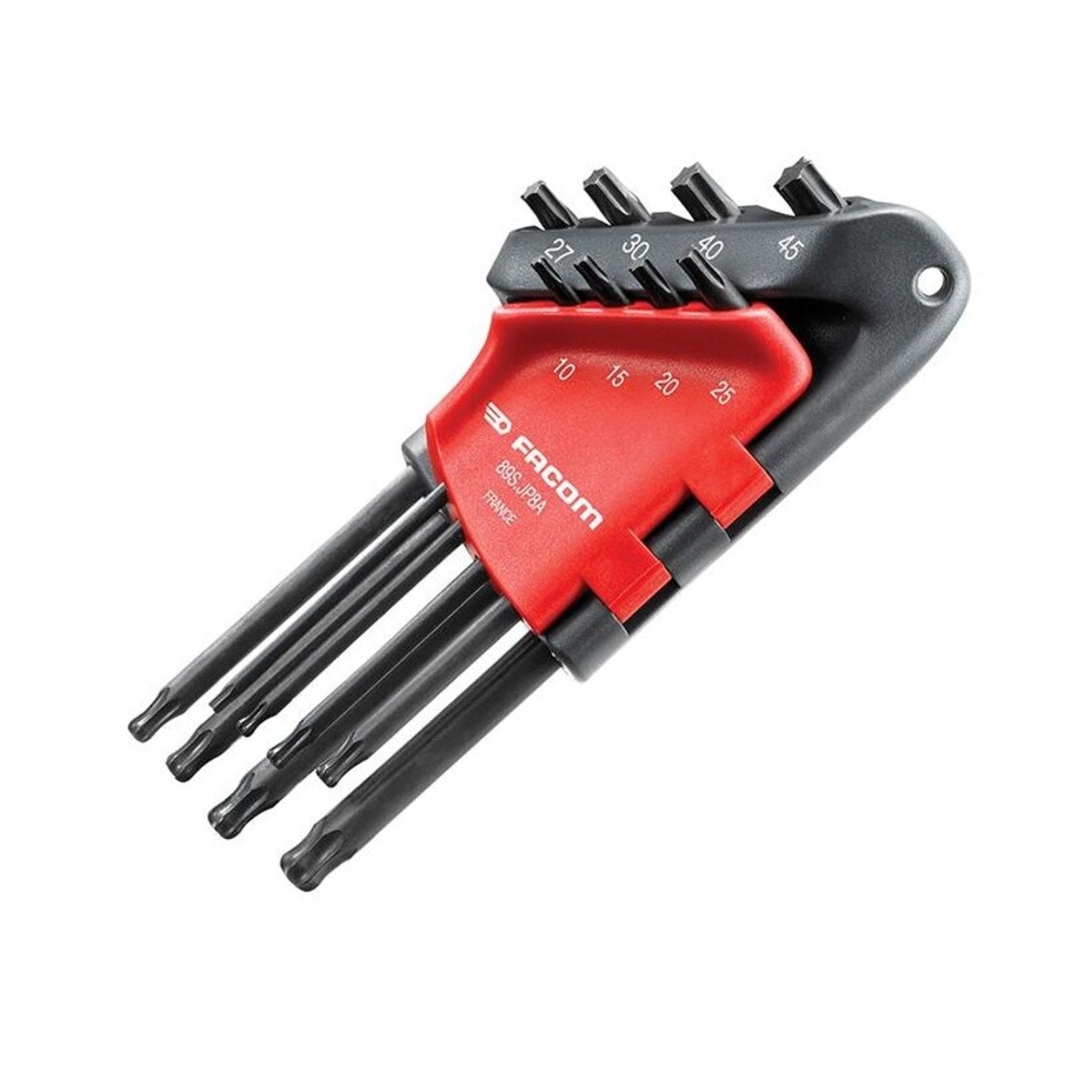 Facom Long Metric Head Torx Hex Key Set Of 8 (tx10-tx45) - Multi Colour - One Size