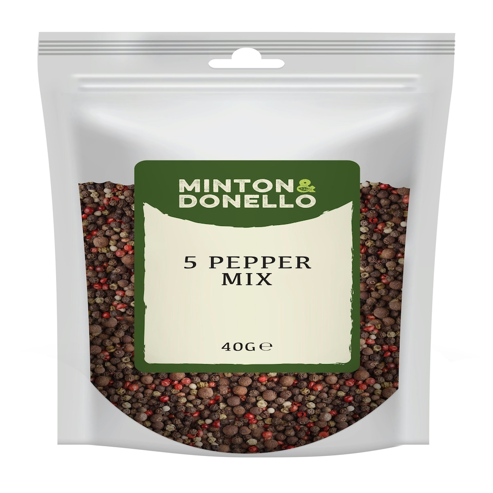 image 1 of Minton & Donello 5 Pepper Mix 10 x 40g