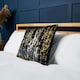image 1 of BHS Foil Print Cushion, Navy & Gold