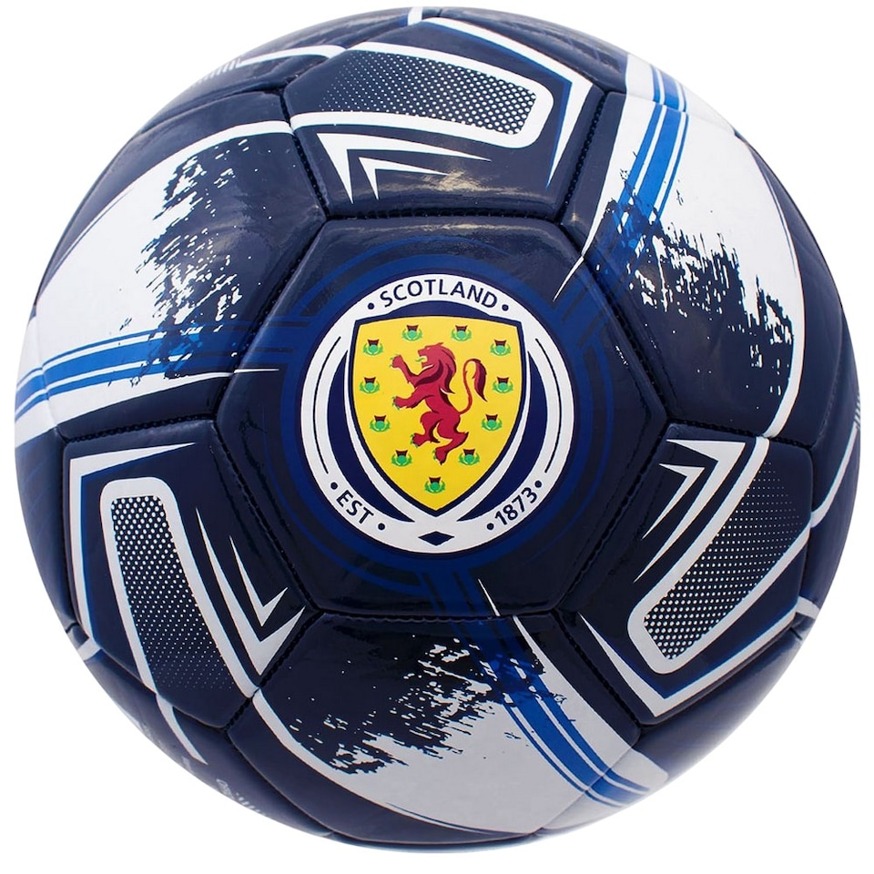 image 1 of Scottish FA Turbine Print Football | Blue | Dark Blue/White | 5 | 1