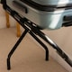 image 5 of Harbour Housewares Folding Metal Luggage Rack - Black Black