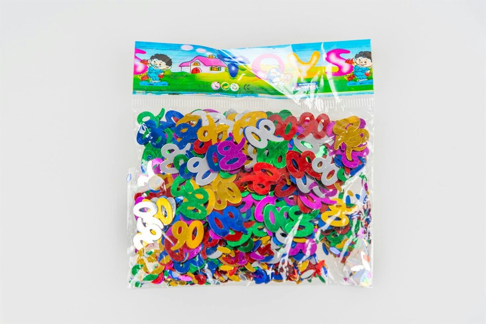image 1 of 14g Mixed Happy 90th Birthday Confetti