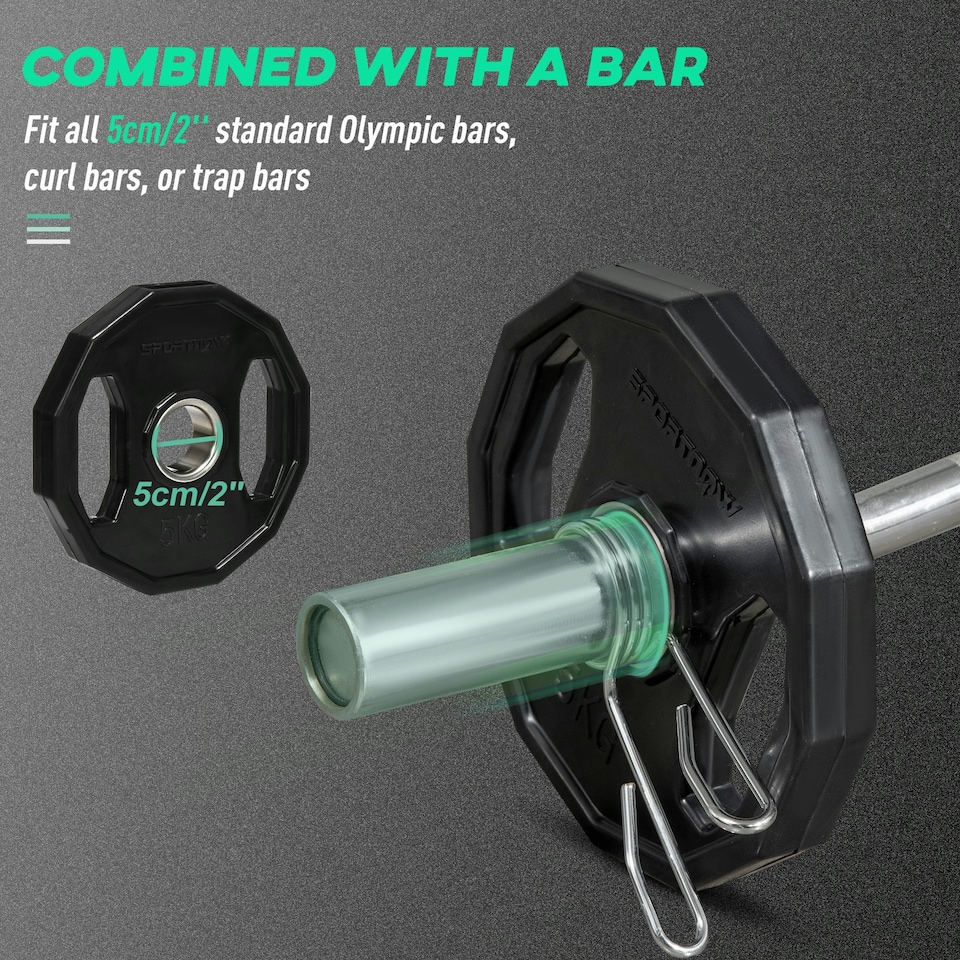 image 1 of SPORTNOW Olympic Weight Plates Set