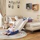 image 2 of AIYAPLAY Kids Slide for Bed, Sofa, Easy to Assemble, Blue