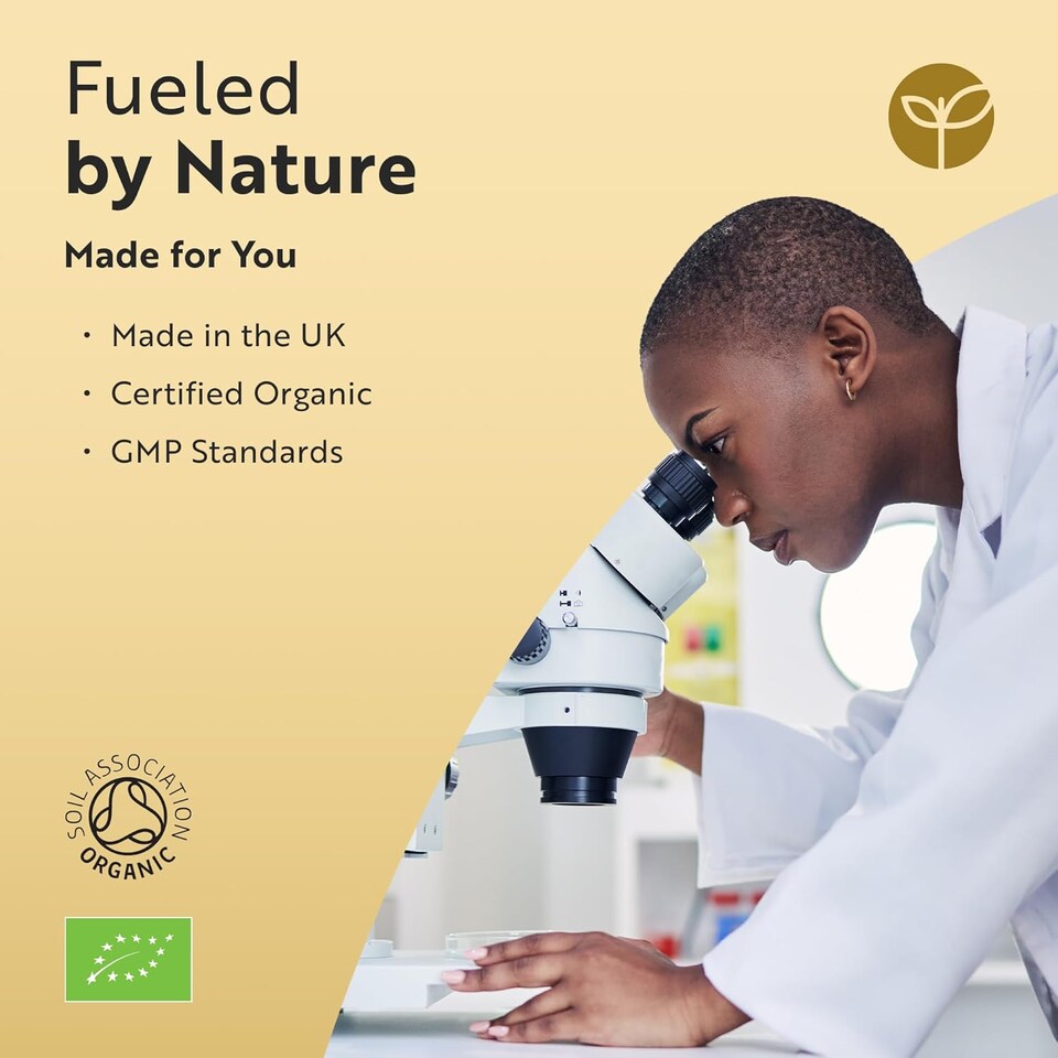 image 1 of Nutravita Organic Fenugreek Capsules - 2250mg Pure Fenugreek Powder - Soil Association Certified, Vegan Supplement - Made in The UK - 240 Capsules