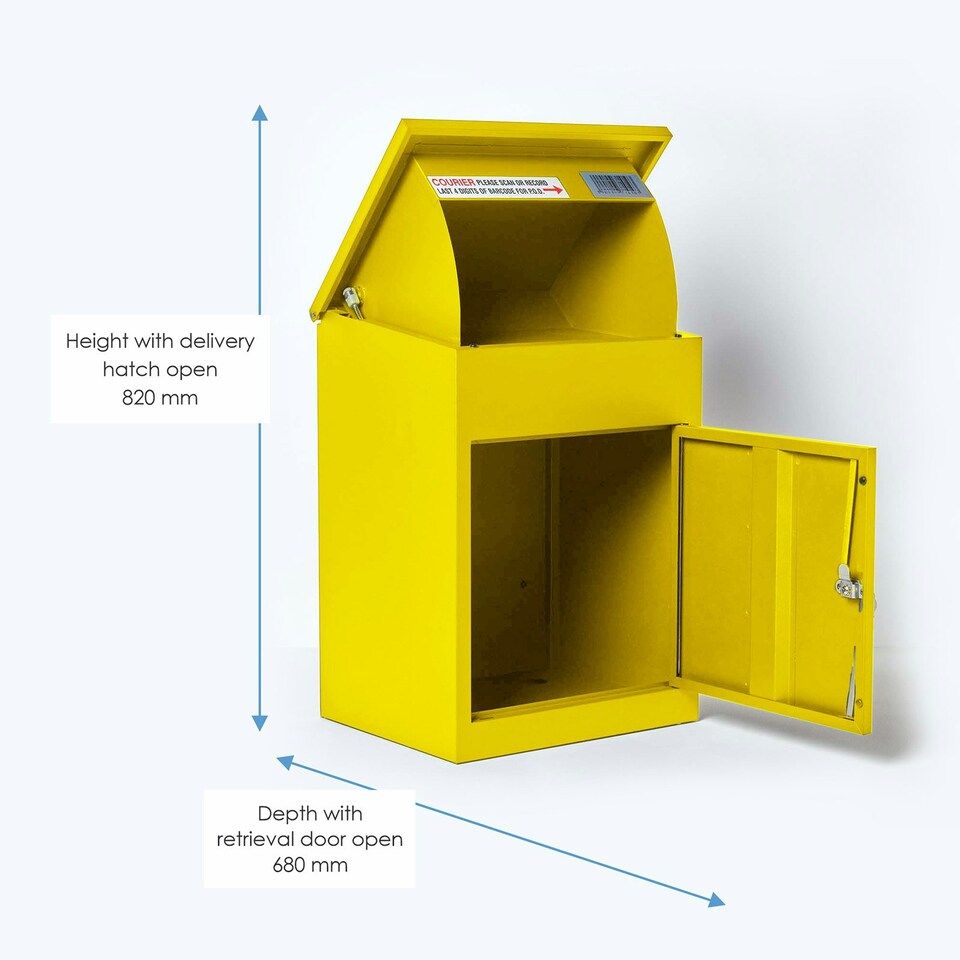 image 1 of SMART PARCEL BOX® Medium Front Access Yellow Yellow