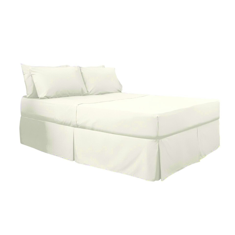 image 1 of Belledorm 200 Thread Count Egyptian Blend Platform Valance - Ivory - Single